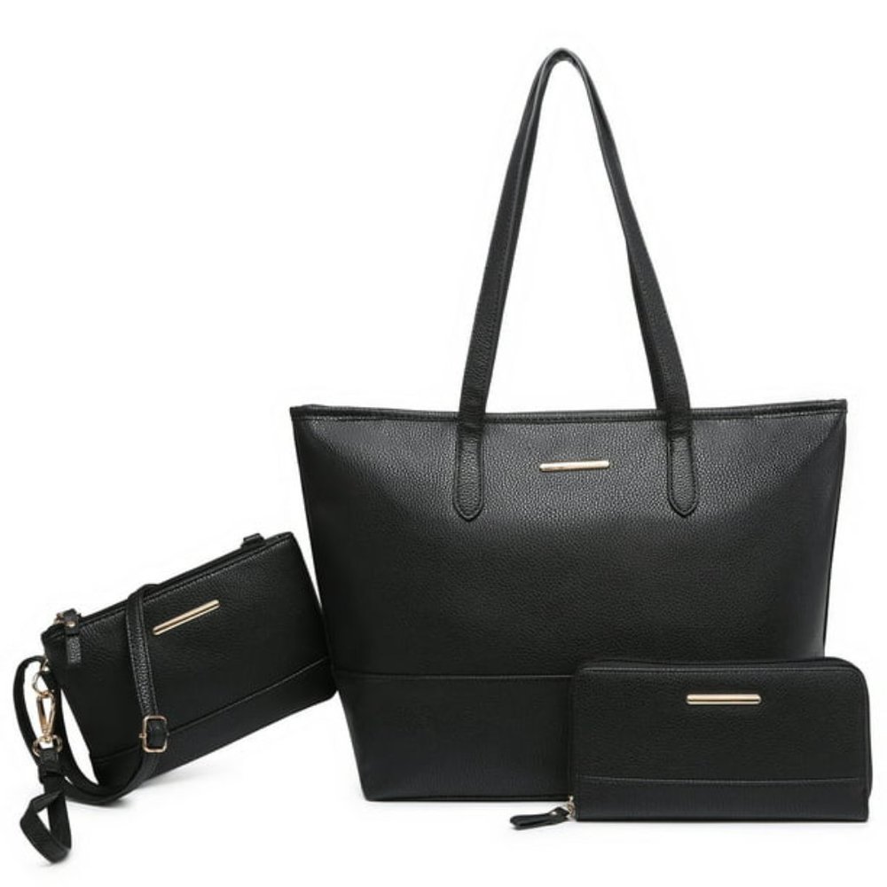 M Marco Women's Handbag 3pcs Set Fashion Tote Bag with Matching Satchel Bag